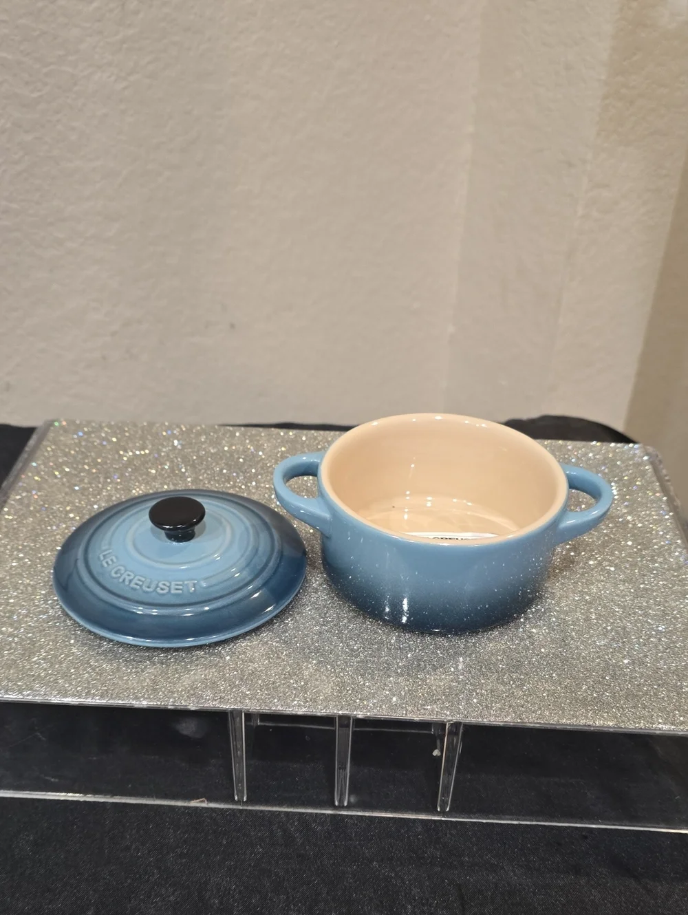 Le Creuset Stoneware Petite Round Mini Cocotte- Marine